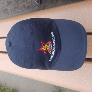 Star Luck Casino Embroidered Strap-on Hat Cap